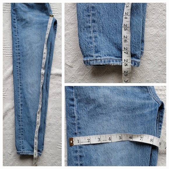 Levi's Wedgie High Waisted Button Fly Casual Denim Jean - Light-Medium Wash - Picture 9 of 11